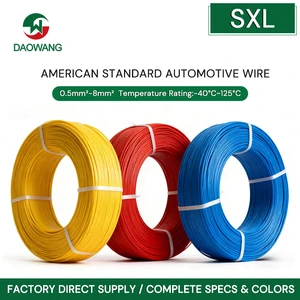 Dao Wang SXL XLPE American Car Primary Wire Oxygen-Free Copper Conductor Low Voltage 30VAC/60VDC -40C~125C RoHS Cable