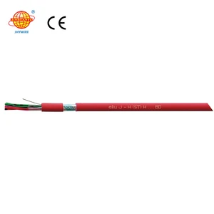 CE Certified JINHUANYU Twin Wire Shielded Halogen-Free Polymer Insulation Flame-Retardant Jacket Security Cable Assemblies