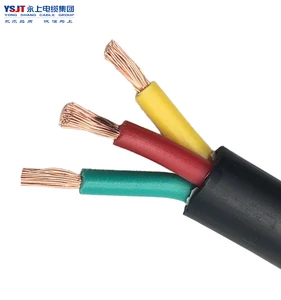RVV 2-5 Core Copper Conductor PVC Jacket Flexible IEC 60227 CE for Corrosion Resistant H05VV-F Electrical Cable 0.75-6mm