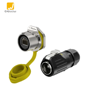 E-Weichat IP68 Waterproof RJ45 Male Cable LP-RJ45 Connector For Ethernet Data Communication Ethernet Connectors Product Category