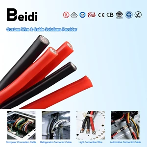 BEIDI Silicone Rubber Cable UL3132 Wire 16/18/20/22 /24 AWG 300V 150C High Temperature Silicone Cable Internal Connection Wire