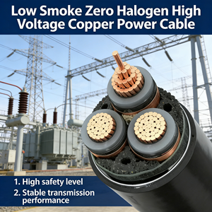 Factory Supply LSZH High Voltage Copper Cable Xlpe Insulated Power Cables Low Smoke Halogen Free