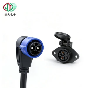Free Sample M23 Energy Storage 50A Lithium Battery Electric Vehicle IP67 High Current Waterproof Connector Cable Harness