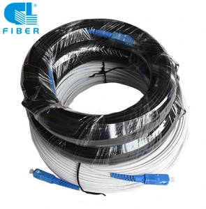 Pre-assembly sc upc to sc upc connector patch cord 25m 30m 40m 50m 75m 95m fiber drop cable