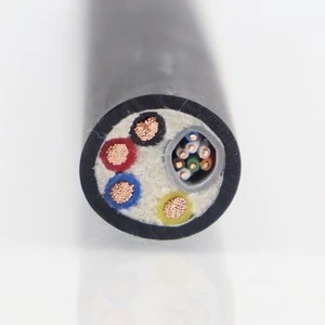 Industrial Data Transmission & Power Control Combined Wiring TPE Insulated Copper Conductor 10 AWG 600V Customized Cable