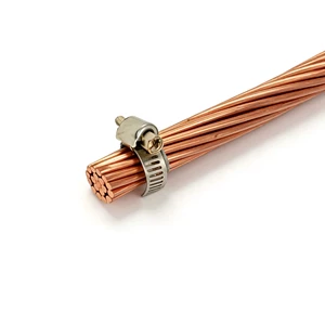 High Conductivity BS 7884 120mm² Bare Stranded Hard-Drawn Copper Conductor for Renewable Energy Projects
