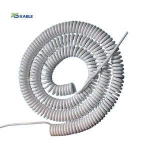 Rousheng Spiral Coil Cable Spiral Coiled Cable Assembly Sprial Cable Sprial Cable Assembly Spring Cable Spring Cable Assembly