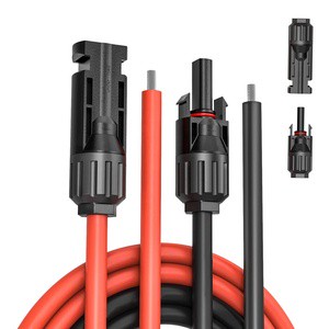 Solar Panel Extension Cable 2.5/4/6mm XLPE Insulation PV Cable for Energy Storage Portable Power Station Outdoor Power Supply