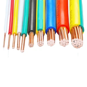 Tanya PVC Solid Copper Round Electrical Cable H07-U/BV/BVR/RV 1.5-35mm 2.5mm Single Core 600V IP20 50-100C Building Wiring