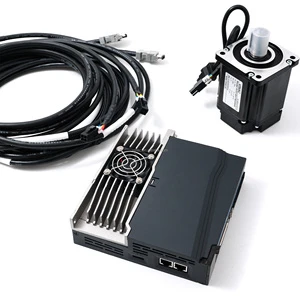 ZONCN US810 Set Three Phase Single Phase Servo Motors AC Drives 3m Cable Kits Built-in Encoder Torque Control Industrial