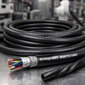INNOOTEC Industrial Grade High Torsion Robotic Cable With Continuous Flex Performance and Shielded Abrasion-Resistant PUR Jacke