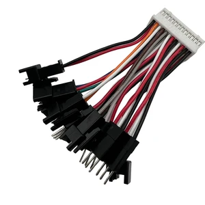 Custom Wire Harness 100mm SH 1.0mm/GH1.25mm Pitch To 3 Pin DuPont Electronic Rainbow Wire Cable Assemblies