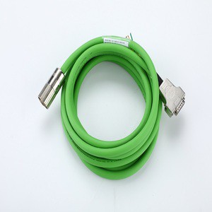 9 Core TPU Flexible Servo Cable Green Drag Chain Wire M23 Aviation Connector Gold Plated DB9 D-SUB Servo Harness