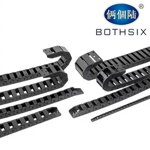 BOTHSIX 5*5-18*50mm Light Duty Nylon Cable Drag Towline Chain Flexible for 3D Printer Linear Rail