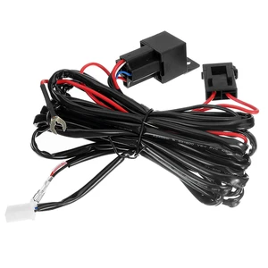 New 12V Copper Wiring Harness Fuse Relay Universal Waterproof LED Fog Light Switch Kit for off Road ATV SUV