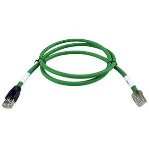 Green Outdoor Waterproof IP67 IP68 M20 RJ45 Ethernet Connector and Cable for Industrial Networking Base Port