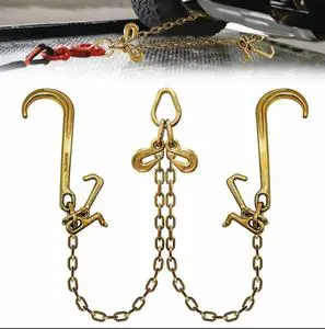 NACM96 G70 Automotive Steel Drag Chain with J Hooks