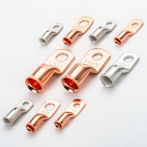 AWG American Standard Terminal Copper Nose Wiring Terminal American Standard Copper Nose 8/6/4/2/1 Flared Mouth Cable Terminal