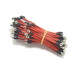 Custom Ring Terminal Wire Harness Tinned Copper Cable for EV Battery Pack Automotive Electronics High Temp PVC PTFE Insulation