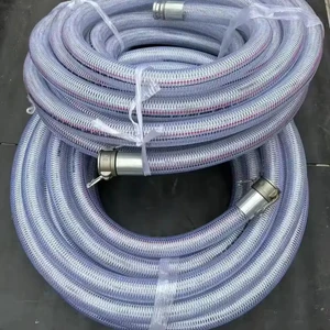 Industrial PVC Steel Wire Hose Oil Resistant Acid & Alkali Resistant for Chemical Liquid Delivery Factory Direct