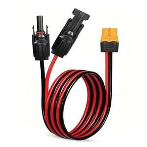 Portable Power Station Lithium Batteries Charging Wire 12AWG PVC Waterproof PV Extension Cable 4mm to XT60 Solar Charging Cable
