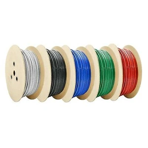 Vinyl Coated Nylon Coated PU Coated Wire Rope 7x7 7x19 3mm*5mm 5mm*6mm Steel Cable
