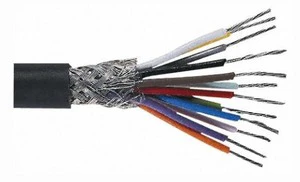 Shielded PE Insulated Low Voltage Copper Core Braid Shielded PVC Instrument Cable Computer Control Cable