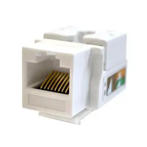 High Quality Modular Network Unshielded Punch Cat 6 Information Socket RJ45 Connector UTP Hole Keystone Jack Gold-plated 8-core