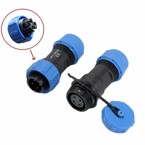 M19 High Performance Quick Lock 3Pin Male Female IP68 Waterproof Brass PC Power Microwave Cable Connector Outdoor Stage Lighting