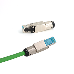 KRONZ Toolless Design RJ45 Connector Field Termination Plug Full Metal Shielded RJ45 Plug