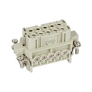 Screw And Crimp Terminal 10 Pin Heavy Duty Industrial Electrical Male Female Connectors The Same As Harting