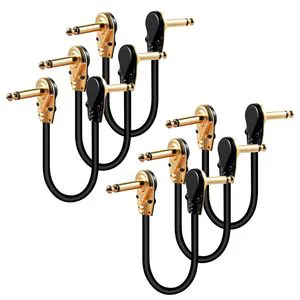 Effects Pedal Patch Cable Guitar Cable Gold-Plated Plug OFC Instrument Connection Cable 1 Piece