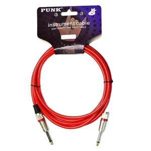 6M Soft Durable Electric Guitar AMP Cord Steel Instrument Cable for Bass Amplifier Pedals Electric Guitar Cord