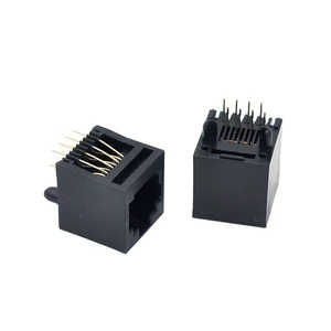 RJ45 Female Connector RJ-45 8P8C PCB Jack Ethernet RJ45 Socket