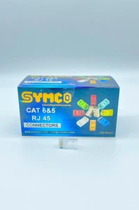 RJ45 Connectors SM-6R CAT 6 and 5 RJ 45 Connectors Network Ethernet Plug Assortment 100 Pieces for Cable