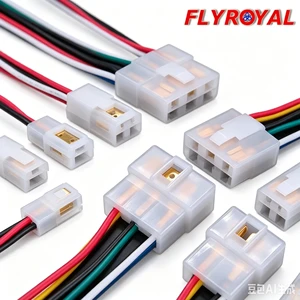 OEM Wiring Harness 6.3mm 1P-6P Motorcycle Connector Custom Electrical Wire Harness For Headlight