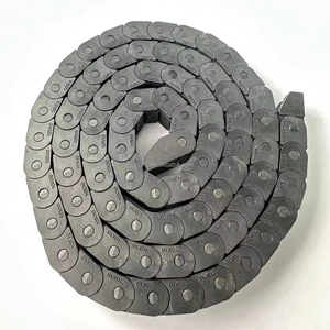 Openable High Flexible Nylon Cable Carriers 10*10 Towing Drag Plastic Chain CNC Router Construction Bridge Type Cable Bearings