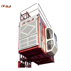 Customized 0-96m/min 2000kg Capacity 450m Max Height Single-cage Construction Lifters Industrial Hoist For Building