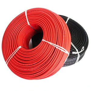 Hotion Industrial Stranded Single Core Photovoltaic Cable 1x4mm2 6mm2 10mm2 XLPO Insulated Tinned Copper 1500V Rated 8 AWG Solar