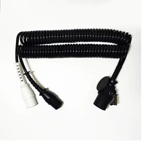 ZSX07-A Heavy-Duty Electrical Coiled Spiral Cable for Trailer Connection Line Assemblies Part Wires Assemblies Coiled Cable