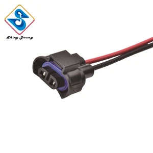 H8 H11 Headlight Socket Wire Harness UREA Automotive High Temperature Resist Headlamp Connector Harness