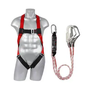 Industrial Full Body Safety Harness With Larnyard