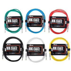Guitar Accessories Colorful Super Soft PVC Connection Cable Nickel Plug Electric Guitar Noise Reduction Audio Cable