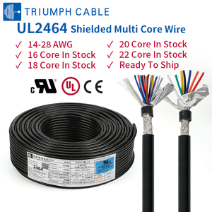 Multi Strand Shielded Wire UL2464 14-28awg 16-22conductor Gague CNC Wire 300v Power Cable For CNC Machine,signal Transmission