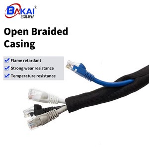 Open Braided Sleeving, Wire Car Harness Protection, Self-rolling Tube, Easy to Install, Flame Retardant Insulated Hose Wire