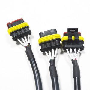 Custom Auto ECU Wiring Harness Engine Car Cable Assembly AMP Automotive Insulated Connecting Electric Equipment Wire Assembly