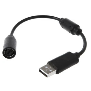 USB Breakaway Adapter Cable Cord for Xbox 360 Wired Controller