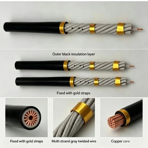 Heavy Duty Industrial Shielded Power Cable Large Square Multi-strand Copper Core High Flex Anti-interference Cable