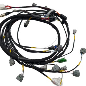 Heavy Duty Abrasion Resistant Engine Wiring Harness Standalone ECU Nylon Braided Sleeving Automotive Cable Assembly