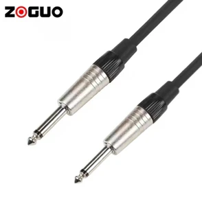 6.35MM Mono Jack 6.35 Inch Audio Cable Male to Male for Electric Guitar Amplifier Speaker